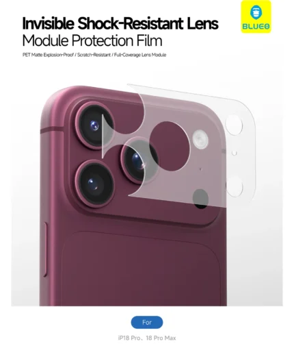 محافظ لنز BLUEO بلو Invisible Shock-Resistant Lens Module Protection Film