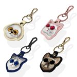 جاسوئیچی NIMMY نیمی Glasses Cute Pets Embroidery Apple AirTag Case Holder Keychain Locator