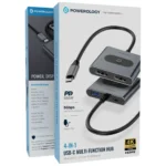 هاب تایپ سی Powerology پاورلوژی Powerology 4-in-1 USB-C Multi-Function HUB