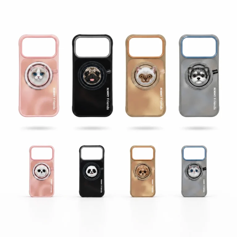 قاب و پاپ سوکت NIMMY نیمی New Big Eye Cute Pet 2.0 With Magnetic Pop Socket