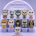 استند مگنتی NIMMY نیمی Cool Glasses 2.0 Cute Pets 3D Embroidery Magnetic Bracket Phone Holder