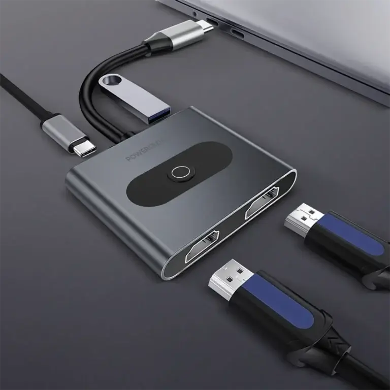هاب تایپ سی Powerology پاورلوژی Powerology 4-in-1 USB-C Multi-Function HUB