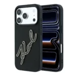 قاب KARL LAGERFELD کارل لاگرفلد Leather Big Signature Resin Logo