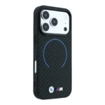 قاب BMW بی ام وِ PU Carbon Finish and Metal Logo Circle مگ سیف