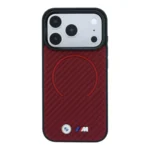 قاب BMW بی ام وِ PU Carbon Finish and Metal Logo Circle مگ سیف