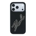 قاب KARL LAGERFELD کارل لاگرفلد Leather Big Signature Resin Logo