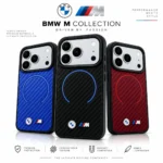 قاب BMW بی ام وِ PU Carbon Finish and Metal Logo Circle مگ سیف