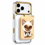 قاب NIMMY نیمی شفاف و استند مگنتی Big Eye Cute Pets Series Magnetic Crystal Clear