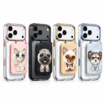 قاب NIMMY نیمی شفاف و استند مگنتی Big Eye Cute Pets Series Magnetic Crystal Clear