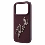 قاب KARL LAGERFELD کارل لاگرفلد Leather Big Signature Resin Logo