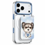 قاب NIMMY نیمی شفاف و استند مگنتی Big Eye Cute Pets Series Magnetic Crystal Clear