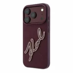 قاب KARL LAGERFELD کارل لاگرفلد Leather Big Signature Resin Logo
