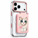 قاب NIMMY نیمی شفاف و استند مگنتی Big Eye Cute Pets Series Magnetic Crystal Clear