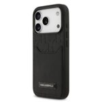 قاب KARL LAGERFELD کارل لاگرفلد PU Grained Case With Card Holder & Monogram Hot Stamped Pattern
