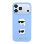 قاب KARL LAGERFELD کارل لاگرفلد Saffiano PU Hard With Karl & Choupette Heads Pins & Logo