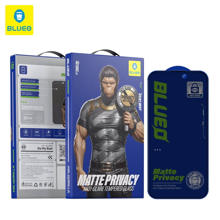 گلس محافظ صفحه BLUEO بلو Full Cover Anti-Peep Privacy Matte مات پرایوسی