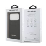 قاب KARL LAGERFELD کارل لاگرفلد PU Grained Case With Card Holder & Monogram Hot Stamped Pattern