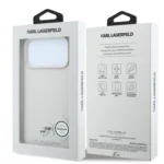 قاب KARL LAGERFELD کارل لاگرفلد Grained MagSafe with Karl & Choupette Heads