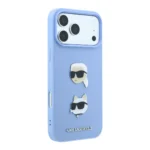 قاب KARL LAGERFELD کارل لاگرفلد Saffiano PU Hard With Karl & Choupette Heads Pins & Logo