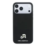 قاب KARL LAGERFELD کارل لاگرفلد Grained MagSafe with Karl & Choupette Heads