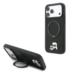قاب KARL LAGERFELD کارل لاگرفلد HC Magsafe PU Ring Stand 360 Heads Pin