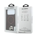 قاب KARL LAGERFELD کارل لاگرفلد HC Magsafe PU Ring Stand 360 Heads Pin