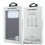 قاب KARL LAGERFELD کارل لاگرفلد Grained MagSafe with Elongated Logo