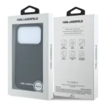 قاب KARL LAGERFELD کارل لاگرفلد Grained MagSafe with Elongated Logo