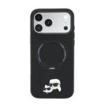 قاب KARL LAGERFELD کارل لاگرفلد HC Magsafe PU Ring Stand 360 Heads Pin