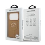 قاب KARL LAGERFELD کارل لاگرفلد Embossed PU Hard Case Magnetic