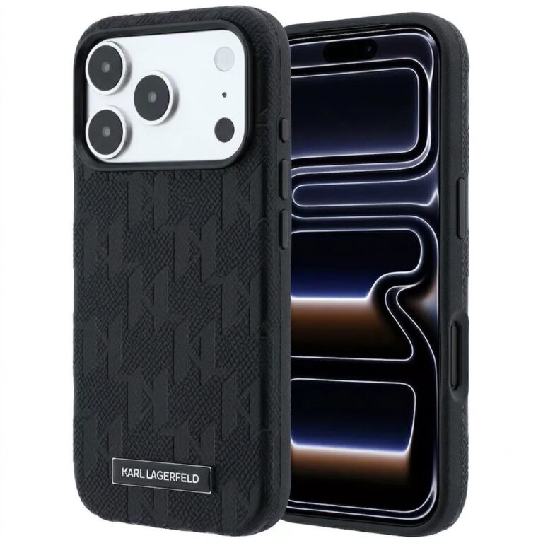 قاب KARL LAGERFELD کارل لاگرفلد Grained PU Hard Case With Magnetic مگ سیف