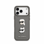 قاب KARL LAGERFELD کارل لاگرفلد Saffiano PU Hard With Karl & Choupette Heads Pins & Logo
