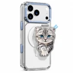 قاب NIMMY نیمی شفاف و استند آینه ای مگنتی Denim Magnetic Crystal Clear